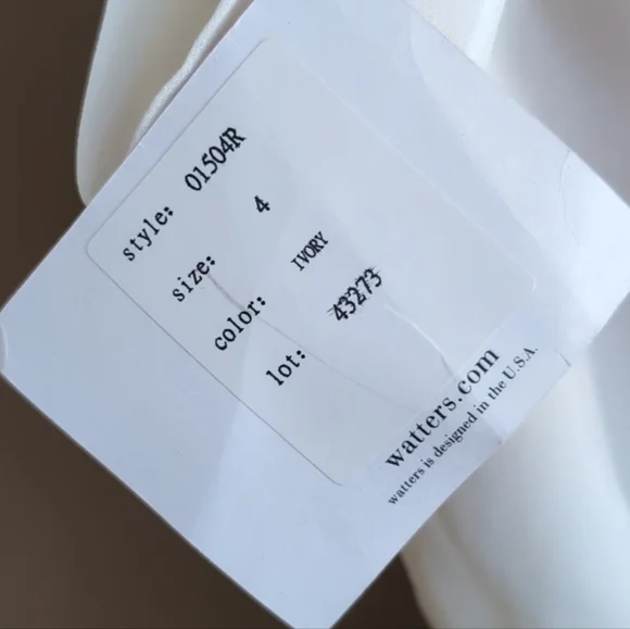 Watters & Watters - Linden Gown - Ivory - 4 - Picture 3 of 8